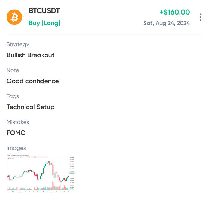 trade journaling screenshot 2 light theme